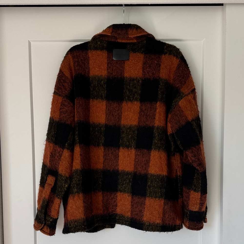 Anine Bing Samone Wool-Blend Trucker Jacket - Picture 8 of 15